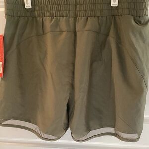 Adrienne Vittadini Khaki Women's Athletic Shorts